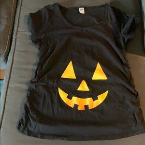 Maternity jack-o-lantern t-shit